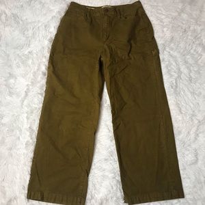 Universal Thread olive green highest rise wide leg carpenter pants size 10/30R